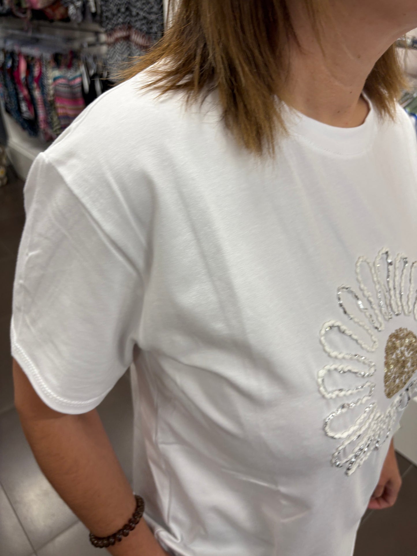 ✨ ✨ Camiseta Blanca Margarida Brilli