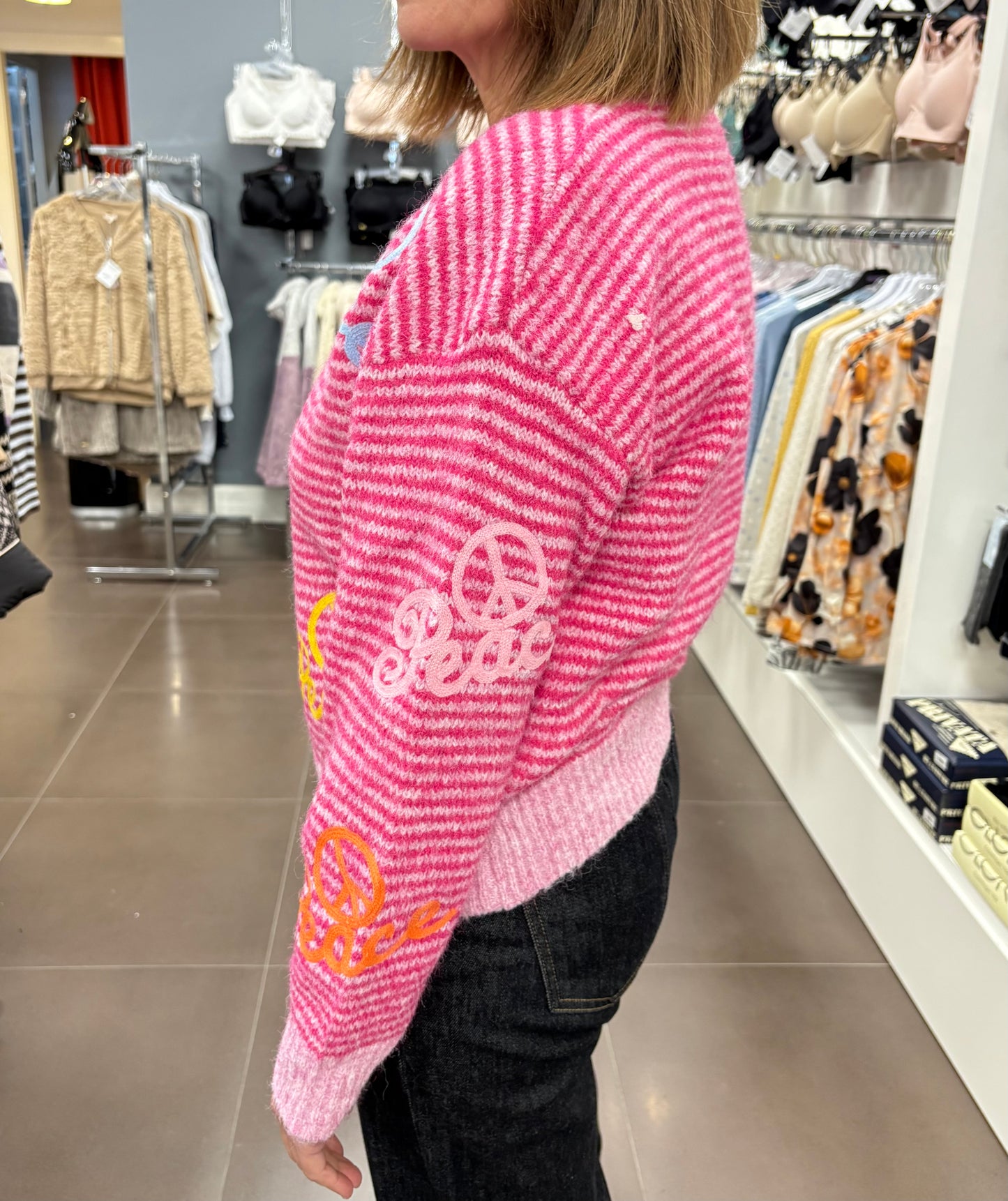 Jersey “Peace & Love” rosa