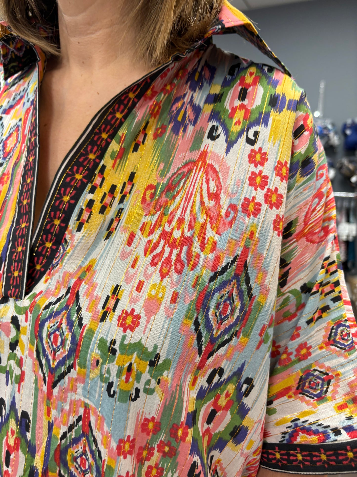 🌺 Vestido Estampado Boho Multicolor