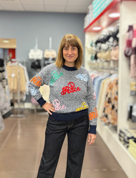 Jersey “Peace & Love” marino