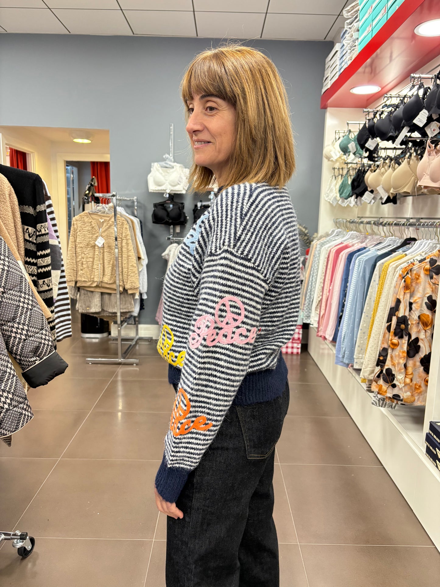 Jersey “Peace & Love” marino