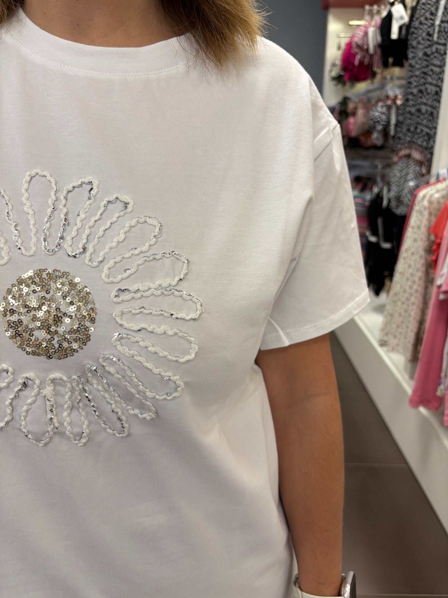 ✨ ✨ Camiseta Blanca Margarida Brilli