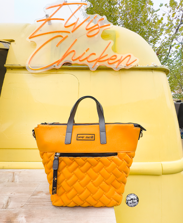 🧡 Bolso acolchado naranja Pepe Moll