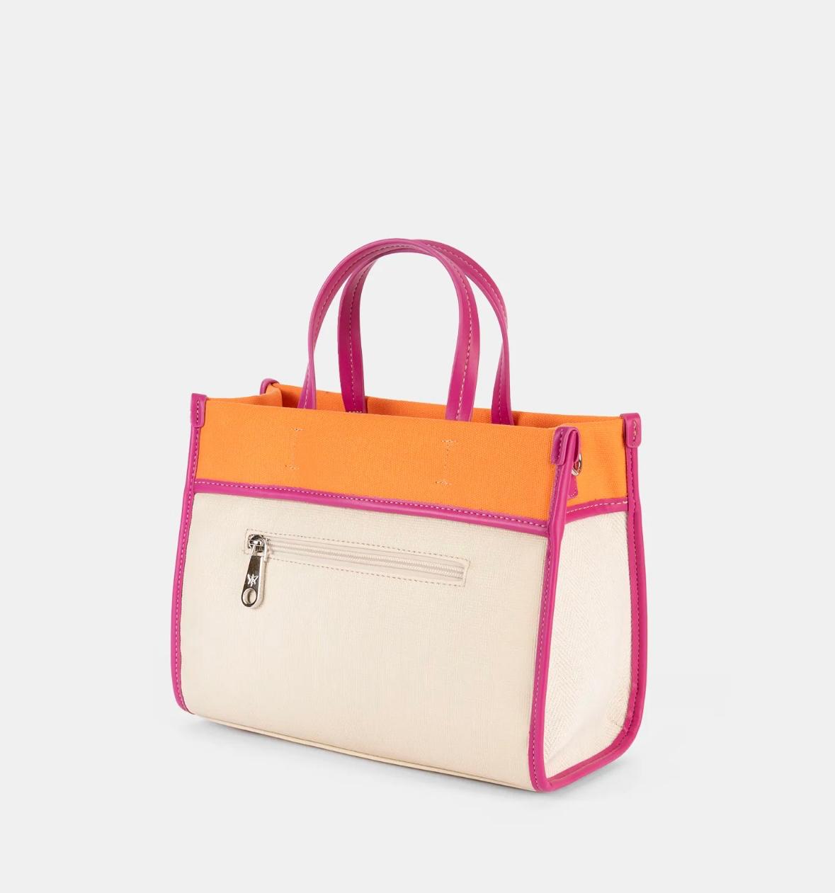 🍊 Bolso de Mano Color Block – Pepe Moll