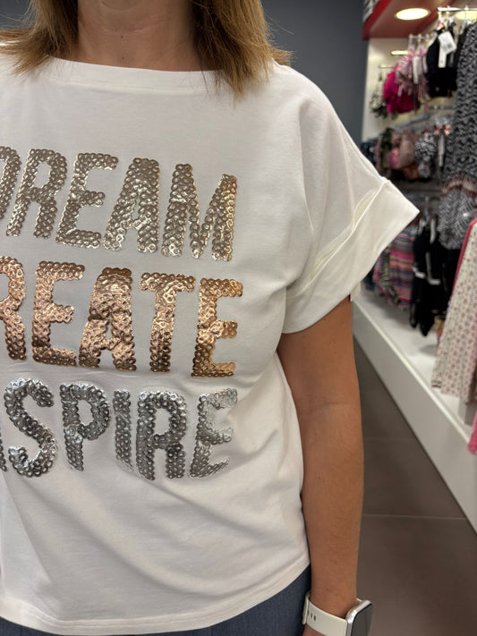 ✨Camiseta "Dream. Create. Inspire."