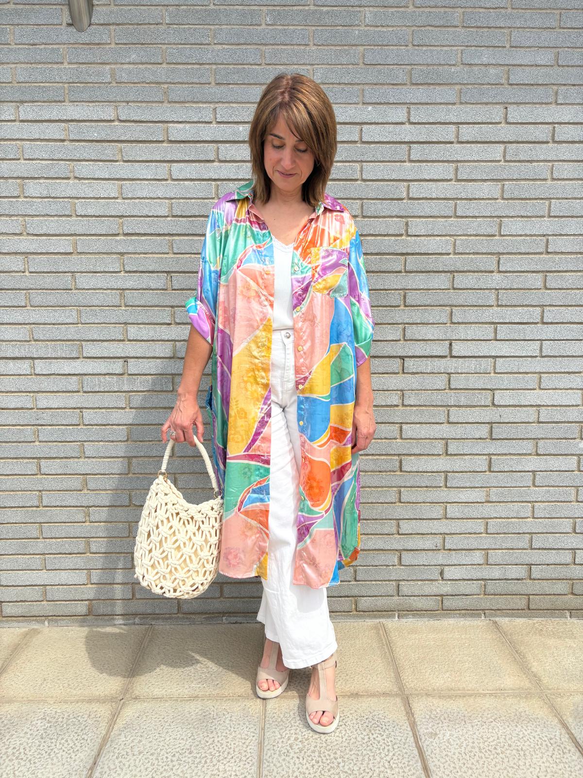 🌈 Camisa Vestido Multicolor