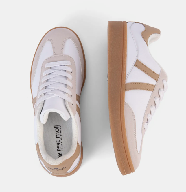 👟 Zapatillas Urbanas Blanco & Beige – Pepe Moll