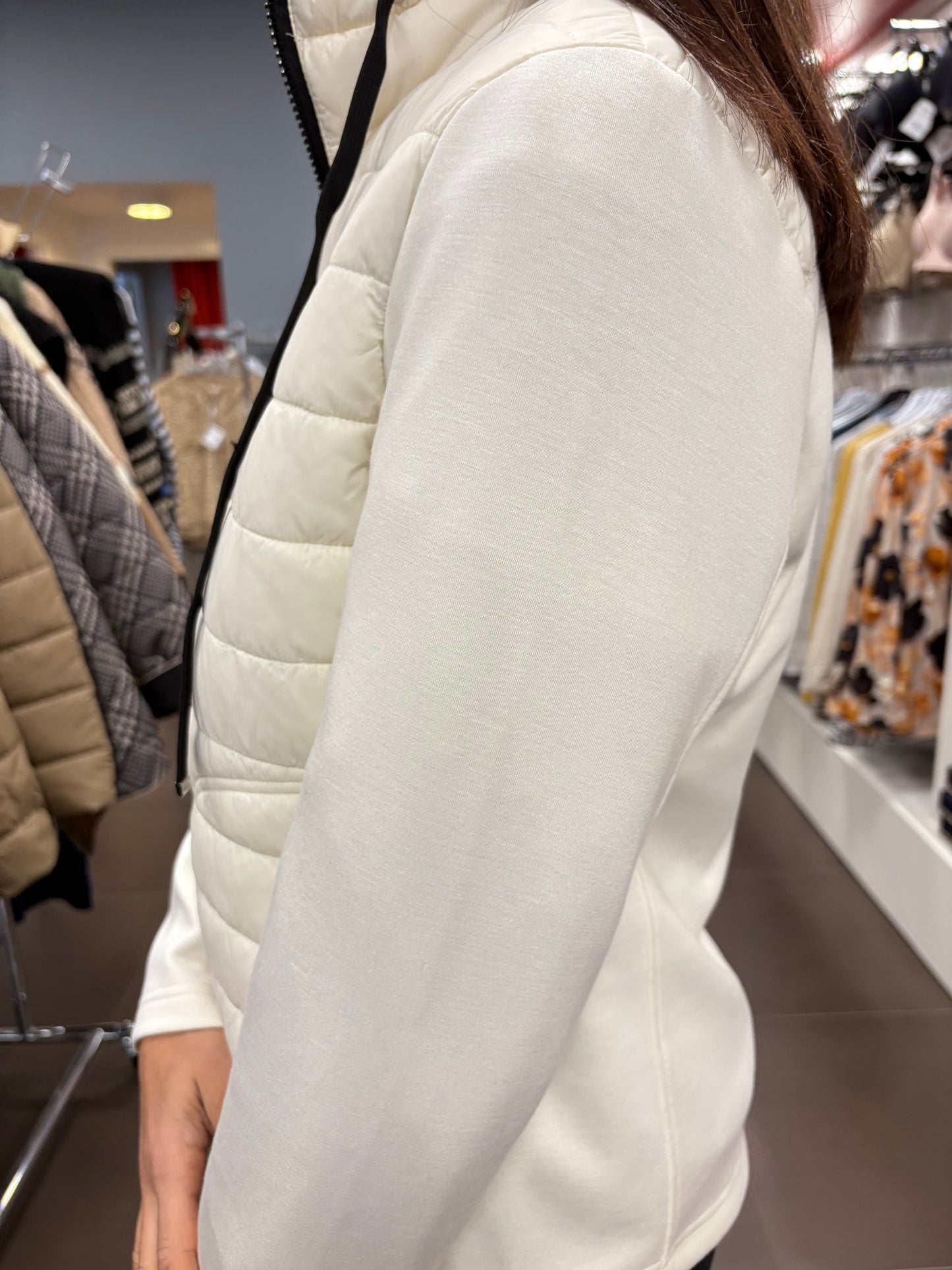 Chaqueta acolchada blanca