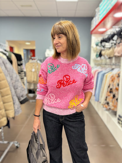 Jersey “Peace & Love” rosa