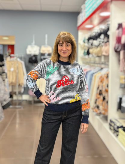 Jersey “Peace & Love” marino