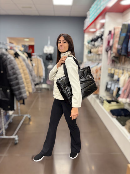 Chaqueta acolchada blanca