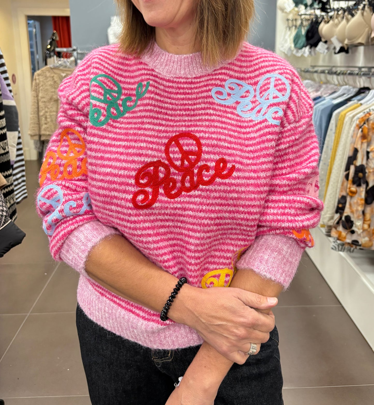 Jersey “Peace & Love” rosa