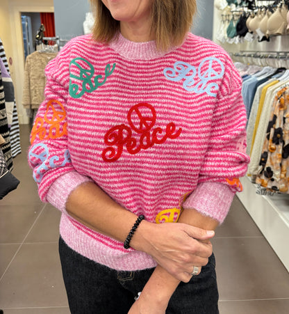 Jersey “Peace & Love” rosa