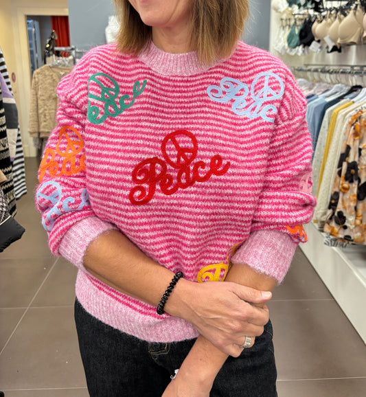 Jersey “Peace & Love” rosa