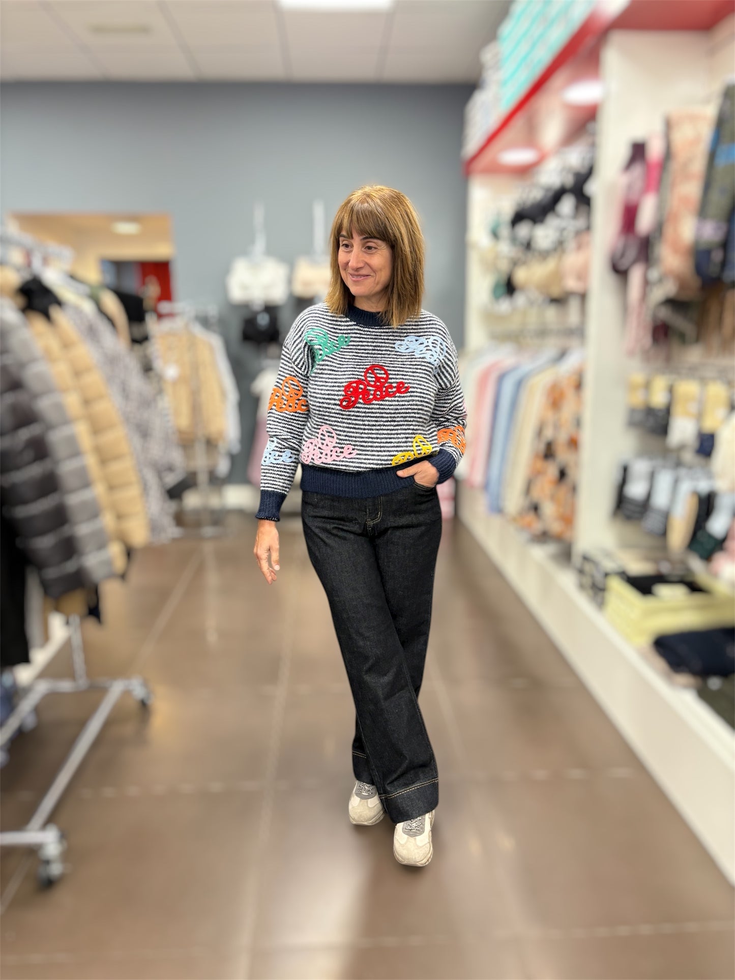 Jersey “Peace & Love” marino