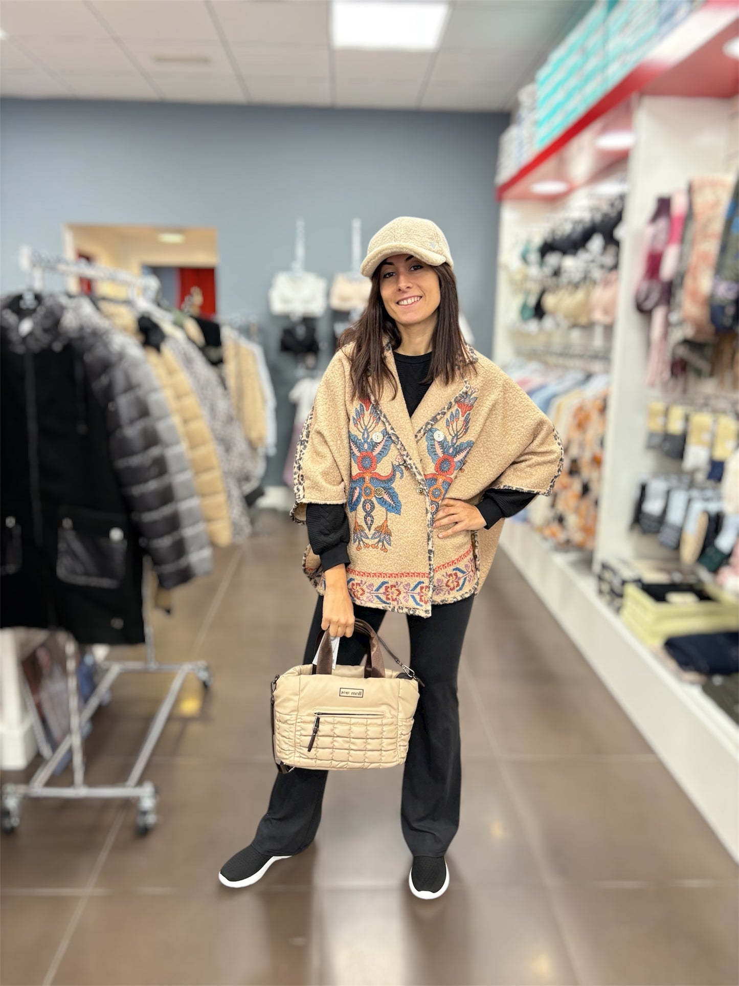 Bolso acolchado beige Pepe Moll