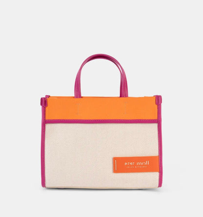 🍊 Bolso de Mano Color Block – Pepe Moll