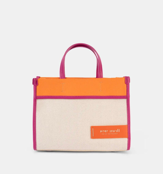 🍊 Bolso de Mano Color Block – Pepe Moll