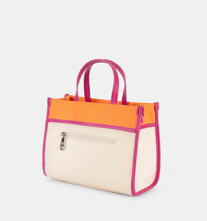 🍊 Bolso de Mano Color Block – Pepe Moll