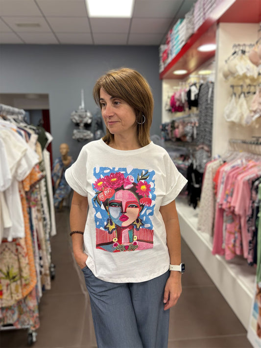 🌺🎨Camiseta Frida Vibes
