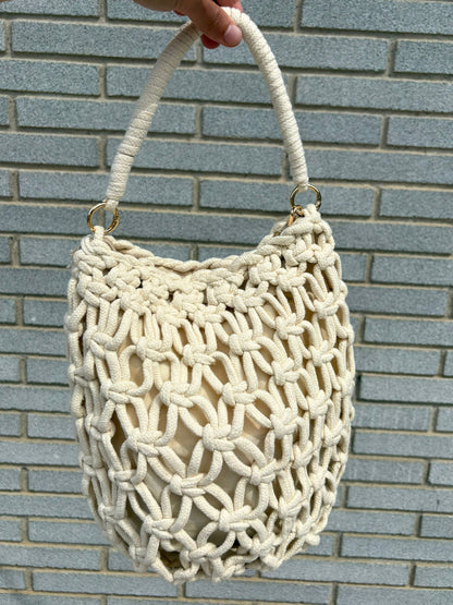 🌿Bolso Macramé Natural